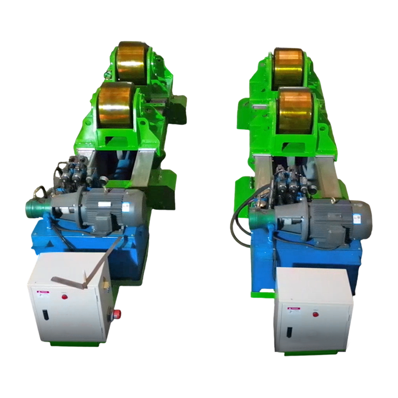 80T Fit Up zvárací rotátor s hydraulickým horizontálnym tlačením